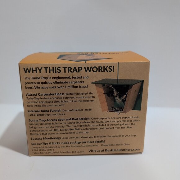 Best Bee Brothers, Carpenter Bee Turbo Trap 2.0 With Bee Vault (New) - Picture 3 of 4
